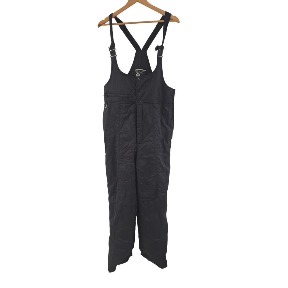 Men's Vintage Ski Wear Black Bib Med.